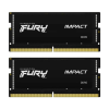 Kingston 32GB DDR5 4800MHz Kit(2x16GB) SODIMM Fury Impact Black (KF548S38IBK2-32)