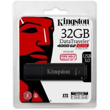 Kingston 32GB DT4000 G2 Secure Hardware Encryption (Management Ready) vízálló ütésálló USB3.0 pendrive fekete pendrive