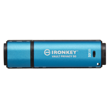 Kingston 32GB IronKey Vault Privacy 50 USB Type-C Pendrive - Kék pendrive