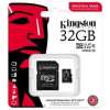 Kingston 32GB Micro SD Industrial (SDHC, Class 10, A1) memóriakártya + SD adapter (SDCIT2/32GB)