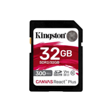 Kingston 32GB SDHC Class10 UHS-II U3 V90 Canvas React Plus (SDR2/32GB) memóriakártya
