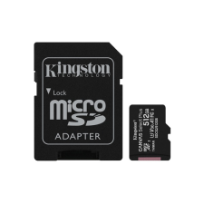 Kingston 512gb sd micro canvas select plus (sdxc class 10 a1) (sdcs2/512gb) memória kártya adapterrel memóriakártya