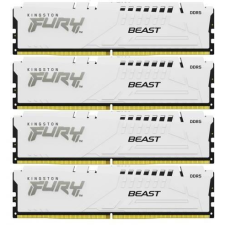 Kingston 64GB 5600MHz DDR5 RAM Kingston Fury Beast White CL40 (4x16GB) (KF556C40BWK4-64) (KF556C40BWK4-64) memória (ram)