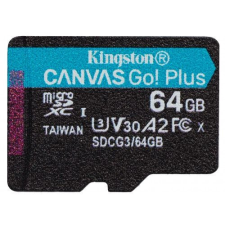 Kingston 64GB microSDXC Canvas Go! Plus Class 10 170R A2 U3 V30 Card adapter nélkül memóriakártya