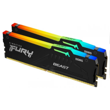 Kingston beast 16gb/5200 ddr5 rgb kf552c40bbak2-16 fekete kit2 memória (ram)