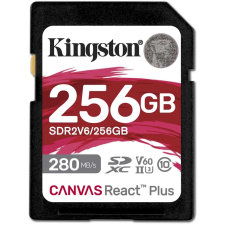 Kingston Canvas React Plus V60 256GB SDXC 150 MB/s SDR2V6/256GB memóriakártya