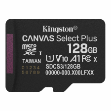 Kingston Canvas Select Plus 128GB MicroSDXC 30 MB/s SDCS3/128GBSP memóriakártya