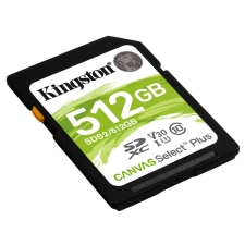 Kingston Canvas Select Plus 512GB SDXC 85 MB/s SDS2/512GB memóriakártya