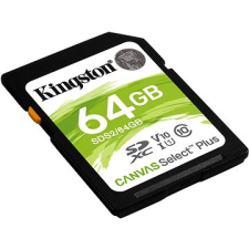 Kingston Canvas Select Plus SDXC 64GB Class 10 UHS-I memóriakártya