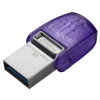 Kingston DataTraveler MicroDuo 3C 256GB USB 3.0 + USB 3.0 Type C Lila