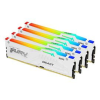 Kingston DIMM memória 4X32GB DDR5 5600MHz CL40 FURY BEAST WHITE RGB XMP (KF556C40BWAK4-128)