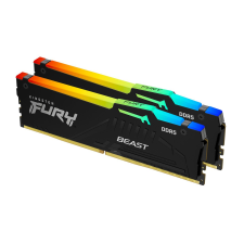 Kingston Kingston 64GB DDR5 6000MHz Kit(2x32GB) Fury Beast RGB XMP Black memória (ram)