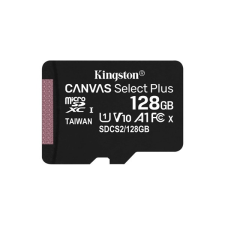 Kingston Memóriakártya MicroSDXC 128GB Canvas Select Plus 100R A1 C10 Adapter nélkül memóriakártya