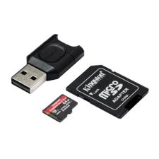 Kingston Memóriakártya MicroSDXC 64GB Canvas React Plus SDCR2 + Adapter + MLPM kártyaolvasó memóriakártya
