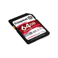 Kingston Memóriakártya SDXC 64GB Canvas React Plus UHS-II 300R/260W U3 V90 memóriakártya