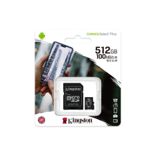 Kingston - MICROSDXC Canvas Select Plus 512GB + adapter - SDCS2/512GB memóriakártya