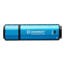Kingston Pen Drive 16GB Kingston IronKey Vault Privacy 50 USB 3.2 Gen 1 Type-C kék (IKVP50C/16GB) (IKVP50C/16GB) - Pendrive pendrive
