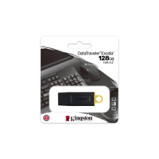 Kingston Pendrive, 128GB, USB 3.2, KINGSTON "DataTraveler Exodia", fekete-sárga pendrive