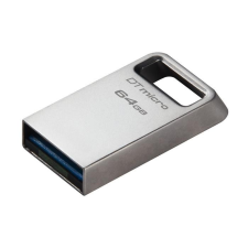 Kingston Pendrive, 64GB, USB 3.2, 200MB, fém, KINGSTON "DT Micro Gen2" - UK64MG2 (DTMC3G2/64GB) pendrive