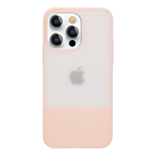 KINGXBAR Plain Series tok iPhone 13 Pro Max szilikon tok rózsaszín tok és táska