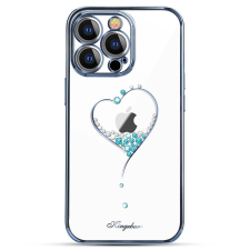 KINGXBAR Wish Series szilikon tok kristályos iPhone 15 Pro Max - kék tok és táska