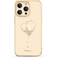 KINGXBAR Wish sorozat tok iPhone 14 Plus díszített arany kristályok tok és táska