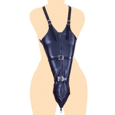 KinkHarness Camisole Szigorú bőr cipzár bilincs, kötöző