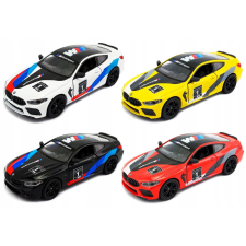 Kinsmart fémautó modell - BMW M8 competition livery coupe X autópálya és játékautó