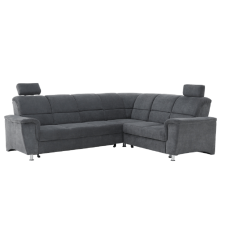  Kinyitható ülőgarnitúra, szürke szövet, jobbos, SANTIAGO bútor