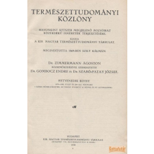 Kir. Magyar Egyetemi Nyomda Természettudományi Közlöny 1938 antikvárium - használt könyv
