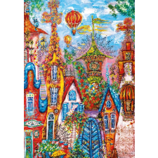 Kirakós bűbájos falucska: kék kapu 500 darab puzzle, kirakós