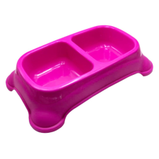  Kisállat etető és itató duplatál - Nagy, Rózsaszín kutyatál