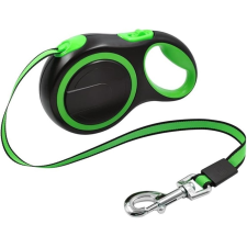  Kisállat flexi automata póráz-3m - Zöld nyakörv, póráz, hám macskáknak