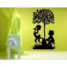  Kislány &amp; Kisfiú gyerekszoba falmatrica tapéta, díszléc és más dekoráció