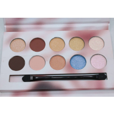  Kiss Beauty Fashion szemhéjfesték paletta, 10 szín, ecsettel együtt szemhéjpúder