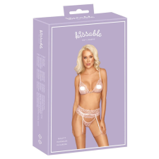 Kissable - csipkés fehérnemű szett (pink) fehérnemű szett