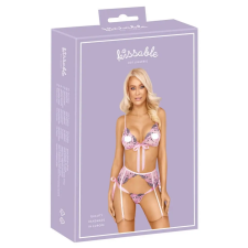  Kissable - rózsás hímzéses fehérnemű szett (pink) fehérnemű szett
