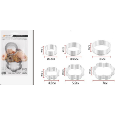  KISZÚRÓ SZETT 6DB-OS VIRÁG ÉS KÖR ALAKÚAK MAX:7X1,7CM sütés és főzés