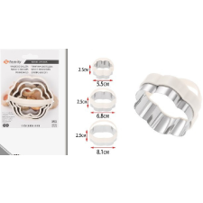 KISZÚRÓ VIRÁG ALAKÚ 3DB-OS SZETT MAX:2,5X8,1CM sütés és főzés