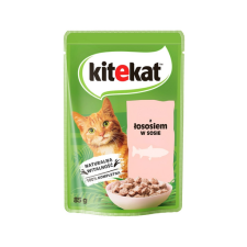 Kitekat Lazac mártásban 85 g felnőtt macskák számára macskaeledel
