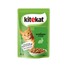 Kitekat Nyúl mártásban 85 g felnőtt macskák számára macskaeledel
