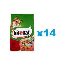 Kitekat száraz macskaeledel marhahússal és zöldségekkel 14x300g macskaeledel