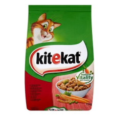 Kitekat Száraz táp marhahús és zöldségek 300g macskaeledel