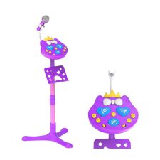 Kitty Star Kids - Mikrofon és állvány, Karaoke gép gyerekeknek hangváltós felvétellel játékhangszer