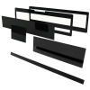 Kiyo Speciális perspex lap 504 x 47 mm méretben, lézer érzékelő beépítésére PERSX-03H