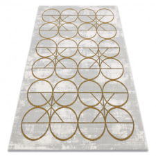 Kizárólagos EMERALD szőnyeg 1010 glamour, elegáns körökben krém / arany 200x290 cm lakástextília