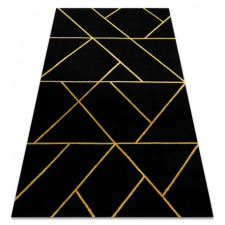 Kizárólagos EMERALD szőnyeg 1012 glamour, elegáns geometriai fekete / arany 200x290 cm lakástextília