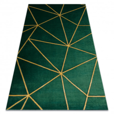 Kizárólagos EMERALD szőnyeg 1013 glamour, elegáns geometriai üveg zöld / arany 180x270 cm lakástextília