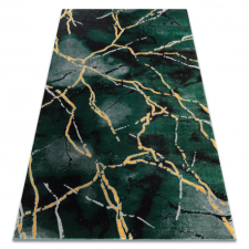  Kizárólagos EMERALD szőnyeg 1018 glamour, elegáns márvány üveg zöld / arany 140x190 cm lakástextília