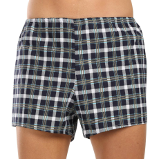  Klasszikus férfi bő szárú boxeralsók Foltýn többszínű kockás nagyméretű (KN82) 3XL